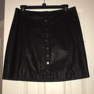 Free People Leather Skirt!!